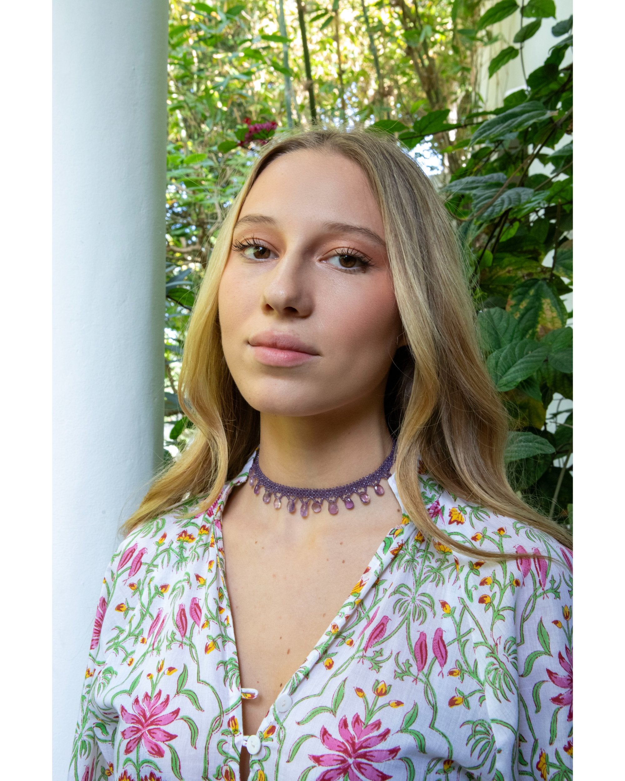 CHOKER PURPLE AMETHYST