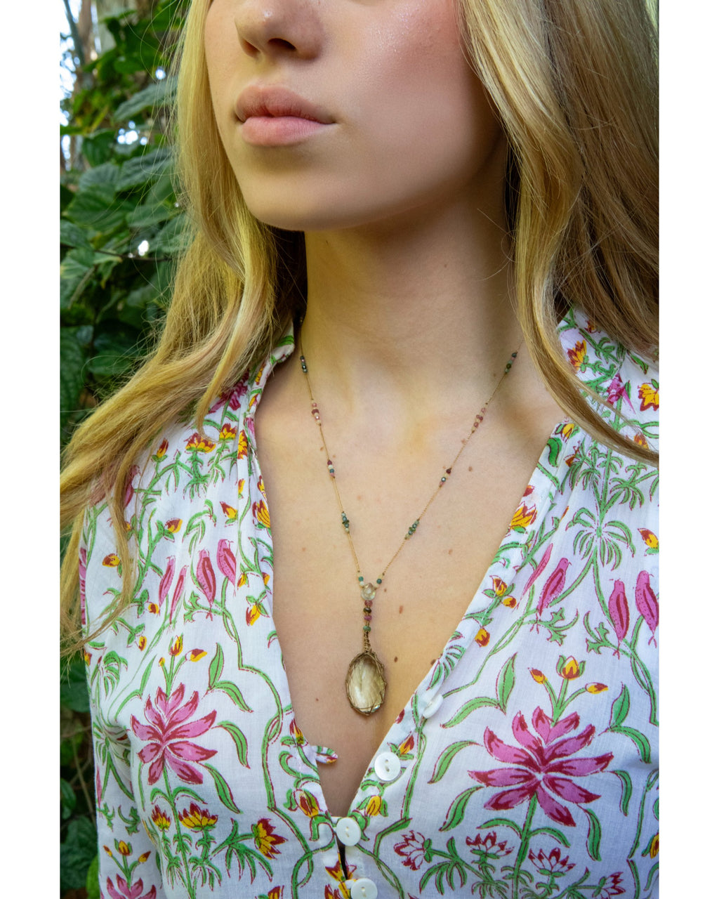NECKLACE LEMON QUARTZ