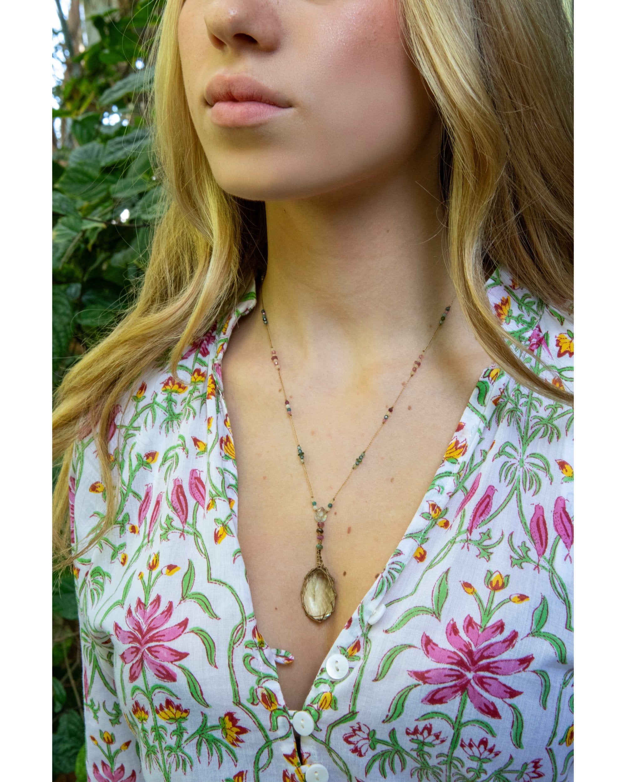 NECKLACE LEMON QUARTZ