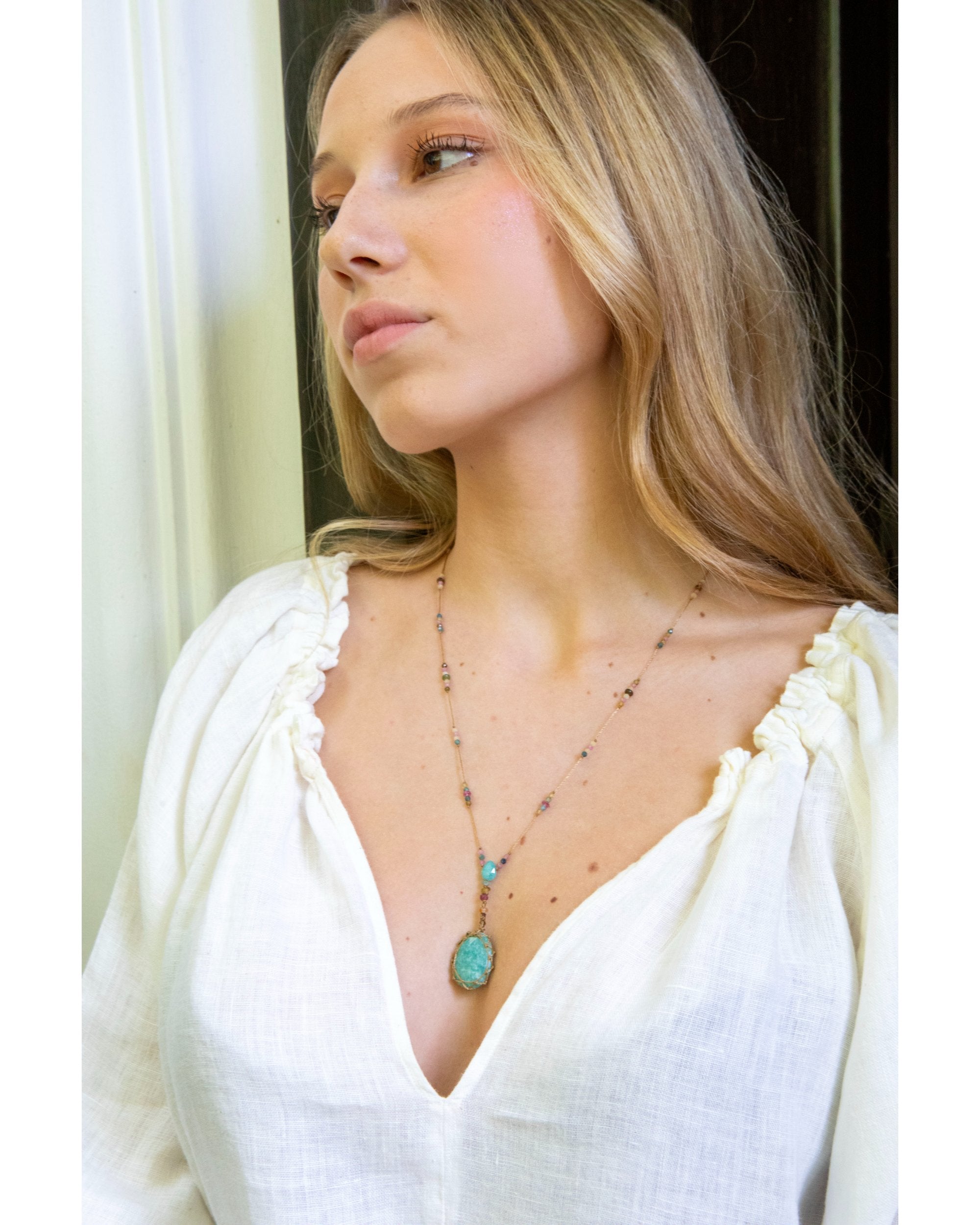 NECKLACE AMAZONITE