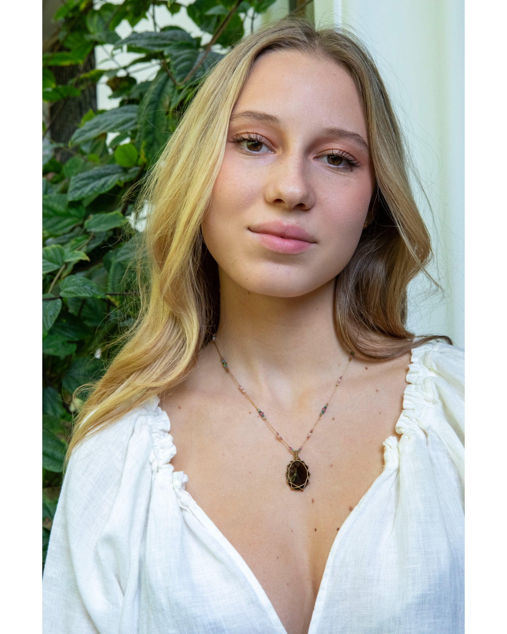 NECKLACE SMOKY QUARTZ