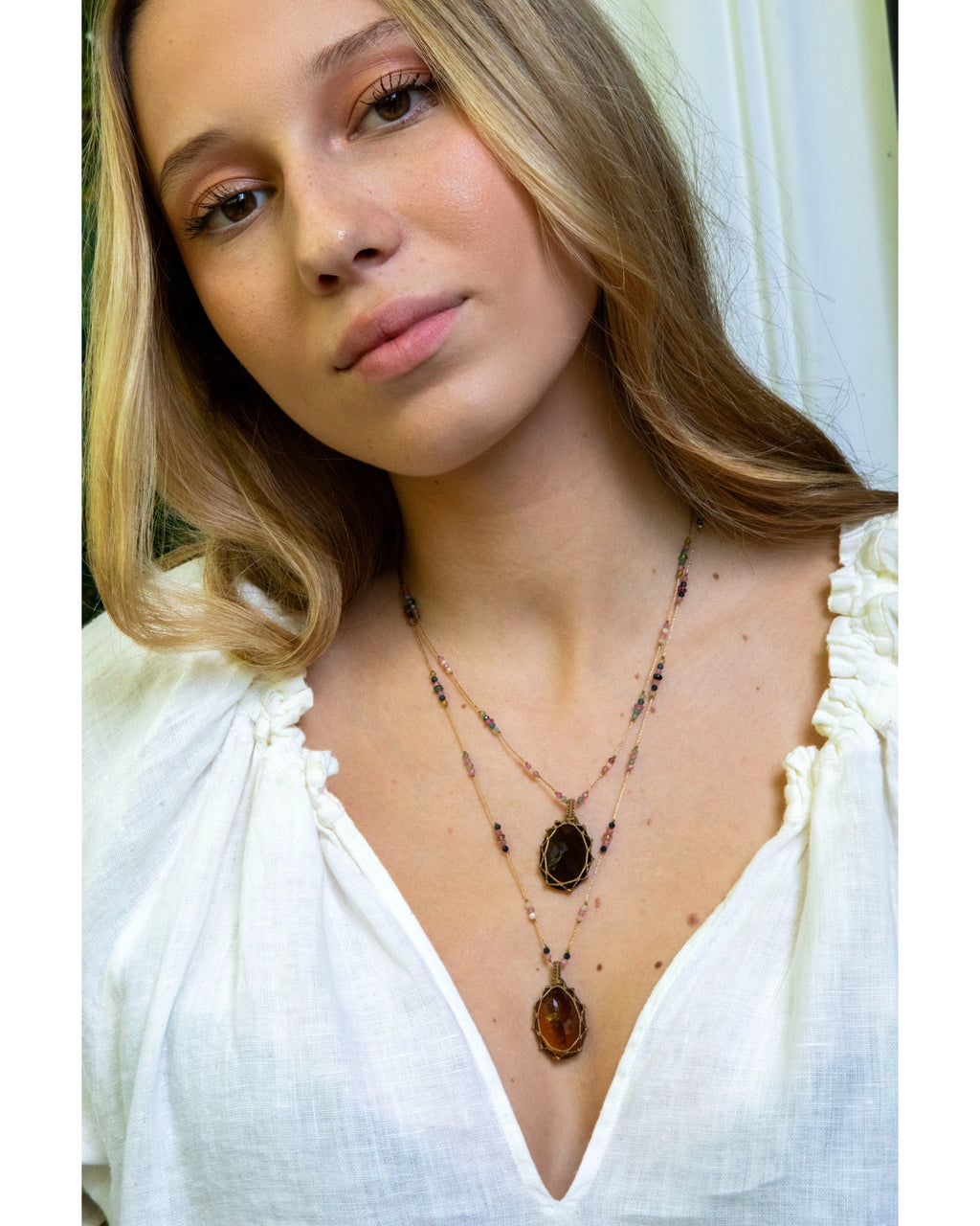 NECKLACE SMOKY QUARTZ