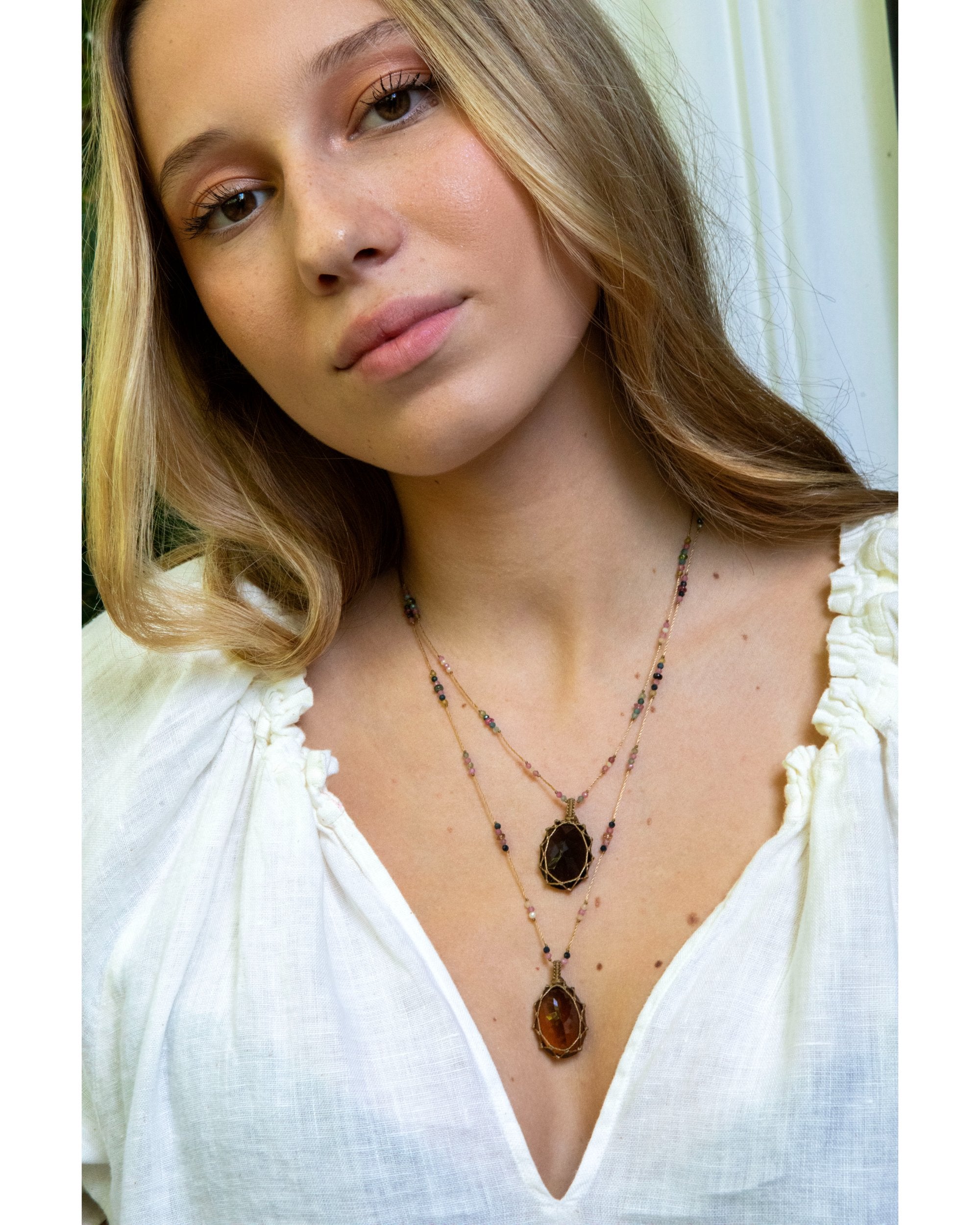 NECKLACE SMOKY QUARTZ