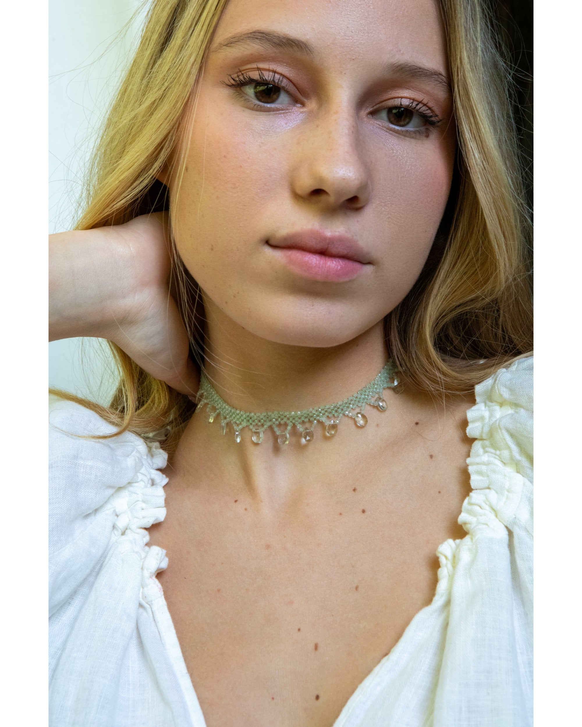 CHOKER GREEN AMETHYST